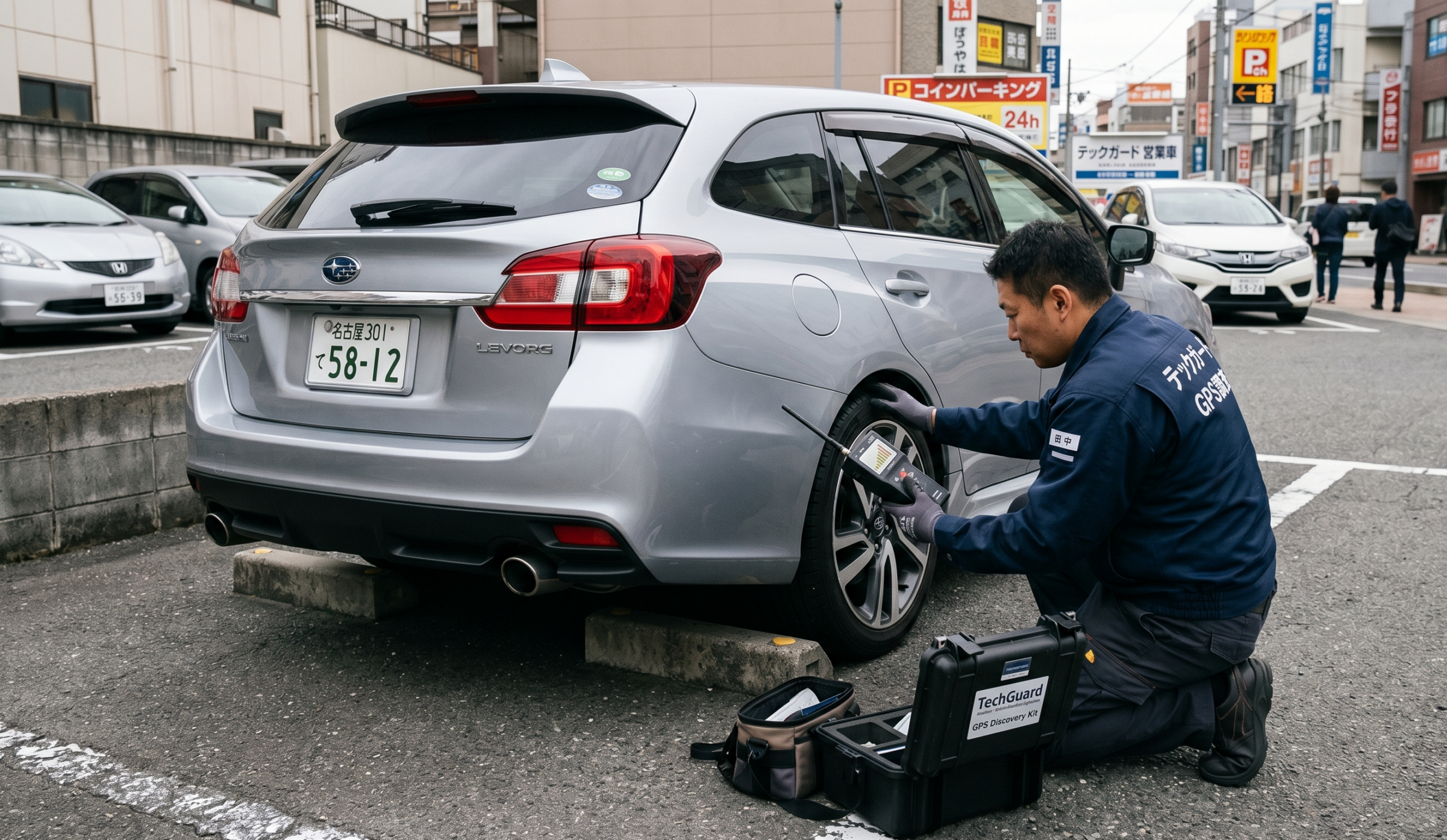 車両　GPS　調査　発見