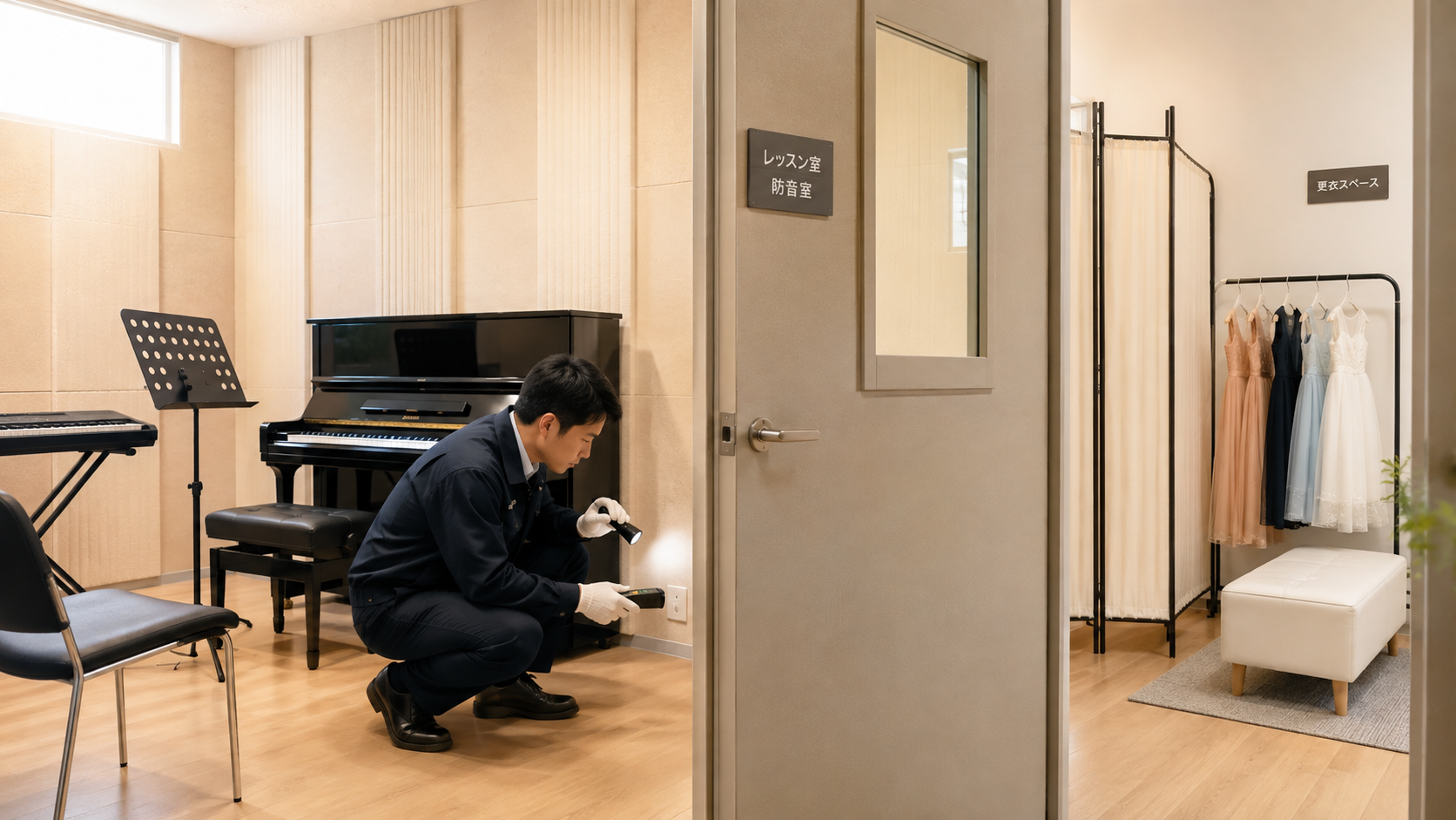 名古屋市千種区の音楽教室・防音室における盗聴・盗撮対策